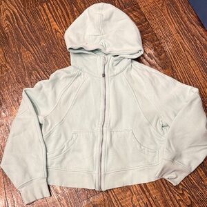 Lululemon Scuba Mint Green Zip-Up Hoodie